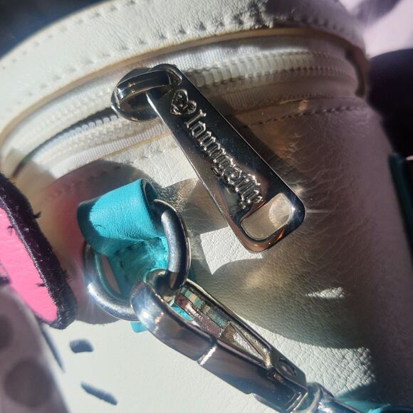 Loungefly Sanrio Hello Kitty Purse Drink Cup Crossbody Bag Heart Logo - Picture 11 of 12